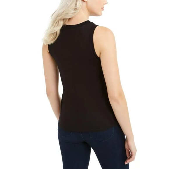 Bar III Women's Studded Sleeveless Tank Top - Picture 2 of 8